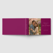 Romantic Pink Petals Wedding Guest Book Gastenboek (Volledig)