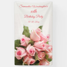 Romantic Pink Rose Bouquet Birthday