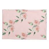 Romantic Pink Rose Garlands Pillow Hoesje Kussensloop (Achterkant)