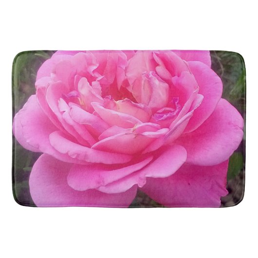 Romantic Pink Rose "Leonardo Da Vinci" Badmat (Voorkant)