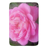 Romantic Pink Rose "Leonardo Da Vinci" Badmat (Voorkant Verticaal)