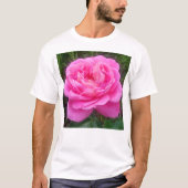 Romantic Pink Rose "Leonardo Da Vinci" T-Shirt (Voorkant)
