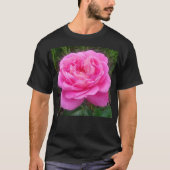 Romantic Pink Rose "Leonardo Da Vinci" T-shirt (Voorkant)