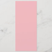 Romantic Pink Rose Menu (Achterkant)