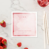 Romantic Pink Watercolor Clouds Servet (Insitu)