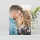 Romantic Pink Watercolor Photo Kaart (Staand voorkant)