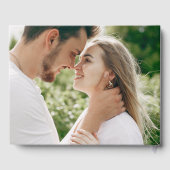 Romantic Pink Waterverf Flowers Wedding Guestbook Gastenboek (Achterkant)