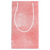Romantic Pink Whimsical Heart Pattern Klein Cadeauzakje (Voorkant)