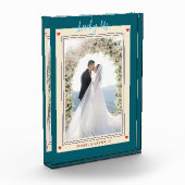 Romantic Playing Card Aesthetic Custom Names Green Fotoblokken (Links)