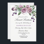 Romantic Plum Paars Roos Sweet 16 Uitnodiging<br><div class="desc">Romantic Plum Paars Roos Sweet 16 Invitation Matching collectie in Niche and Nest store. Ontwerp met dank aan: https://www.etsy.com/shop/SmallHouseBigPony</div>
