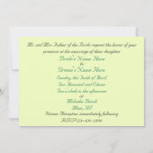 Romantic Plumeria Pink en Geel Kaart (Achterkant)