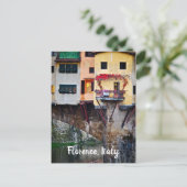 Romantic Ponte Vecchio in Florence, Italië Briefkaart (Staand voorkant)