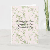 Romantic Pretty Blush Flowers Wedding Kaart (Voorkant)