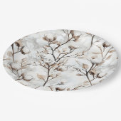 Romantic Pretty White Flowering Tree Wedding Papieren Bordje (Gekanteld)