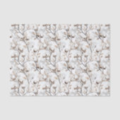 Romantic Pretty White Flowering Tree Wedding Tissuepapier (Voorkant)