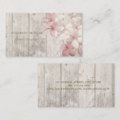 Romantic Professional, Flowers, houtextuur Visitekaartje (Voorkant / Achterkant)