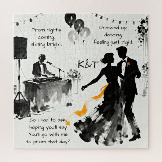 Romantic Promposal | Go to Prom with Me Legpuzzel (Verticaal)