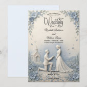 Romantic Proposal Scene Wedding   Kaart (Voorkant / Achterkant)