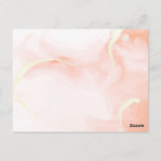 Romantic Pumpkin Autumn Leaves Fall Weddenschap Briefkaart (Achterkant)