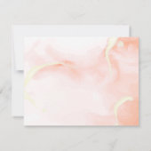 Romantic Pumpkin Autumn Leaves Fall Wedding Bedankkaart (Achterkant)