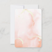 Romantic Pumpkin Sunflower Autumn Fall Wedding RSVP Kaartje (Achterkant)