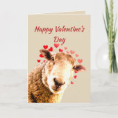 Romantic Pun Love Ewe Funny Sheep Animal Humor Feestdagen Kaart (Voorkant)