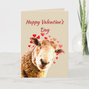 Romantic Pun Love Ewe Funny Sheep Animal Humor Feestdagen Kaart