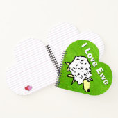 Romantic Pun op een schapenontwerp Notitieboek (Binnen)