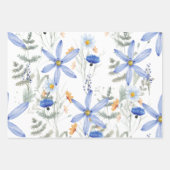 Romantic purple botanical wallpaper inpakpapier vel (Voorkant 2)