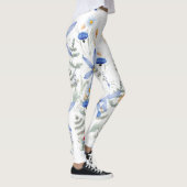 Romantic purple botanical wallpaper leggings (Rechts)