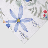 Romantic purple botanical wallpaper tissuepapier (Detail)
