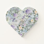 Romantic Purple Lavender Cream Floral Notitieboek (Achterkant)