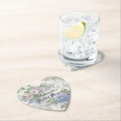 Romantic Purple Pink Flowers Bridal Shower Kartonnen Onderzetters (Insitu)