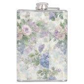 Romantic Purple Pink Flowers Bridesmaid Gift Heupfles (Achterkant)