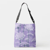 Romantic Queen Annes Lace Design | Violet Crossbody Tas (Achterkant)