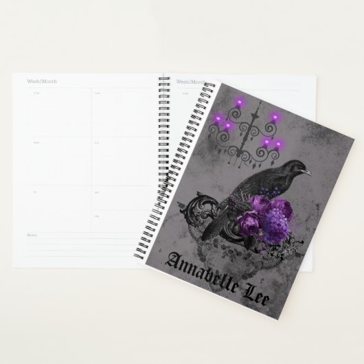 Romantic Raven met Chandelier Gothic Planner (Display)
