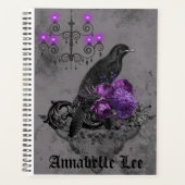 Romantic Raven met Chandelier Gothic Planner (Voorkant)