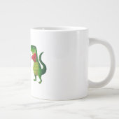 Romantic RAWR T-rex Dinosaur Grote Koffiekop (Rechts)
