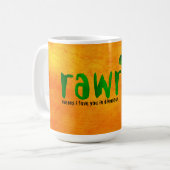 Romantic RAWR T-rex Dinosaur Koffiemok (Voorkant links)