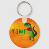 Romantic RAWR T-rex Dinosaur Sleutelhanger (Voorkant)