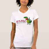 Romantic RAWR T-rex Dinosaur T-shirt (Voorkant)