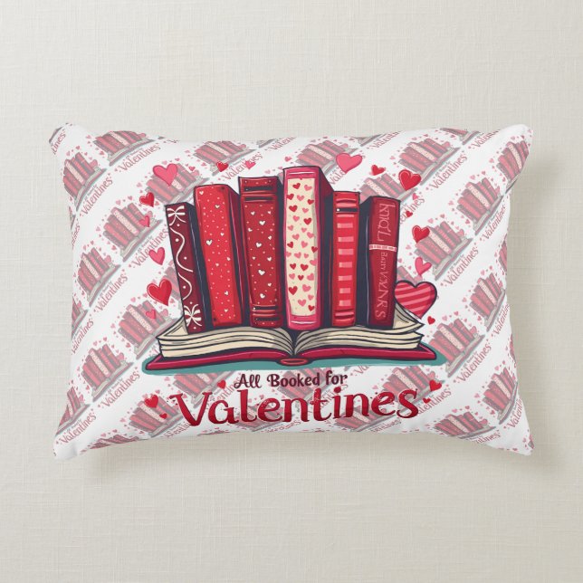 Romantic Reading Vibes Cozy Valentine Gift Accent Kussen (Voorkant)