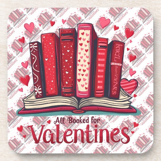 Romantic Reading Vibes Cozy Valentine Gift Bier Onderzetter (Voorkant)