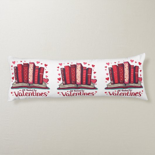 Romantic Reading Vibes Cozy Valentine Gift Lichaamskussen (Achterkant)
