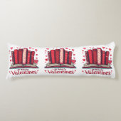 Romantic Reading Vibes Cozy Valentine Gift Lichaamskussen (Voorkant)