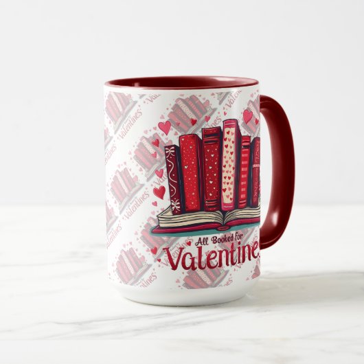 Romantic Reading Vibes Cozy Valentine Gift Mok (Voorkant rechts)