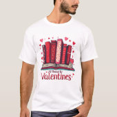Romantic Reading Vibes Cozy Valentine Gift T-shirt (Voorkant)