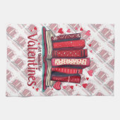 Romantic Reading Vibes Cozy Valentine Gift Theedoek (Horizontaal)