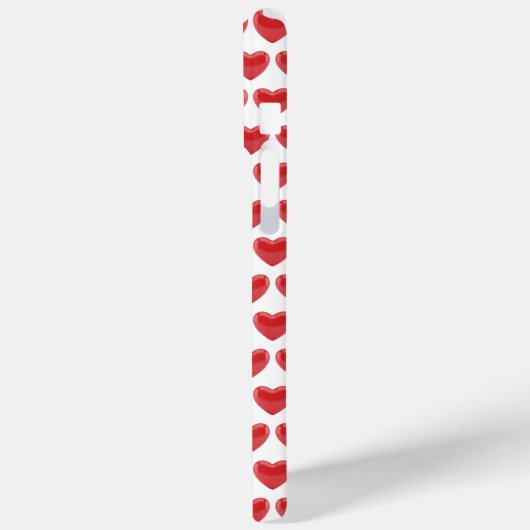 Romantic Red 3D Heart Pattern Classic Valentine's  Case-Mate iPhone Case (Achterkant / Links)