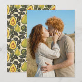 Romantic Red and Beige Photo Kaart (Voorkant / Achterkant)